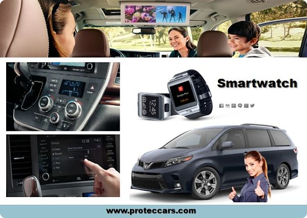 Smartwatch adaptable en la de tecnología de la Toyota